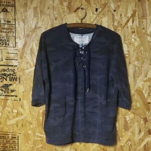 French Laundry Blue Camouflage Hoodie